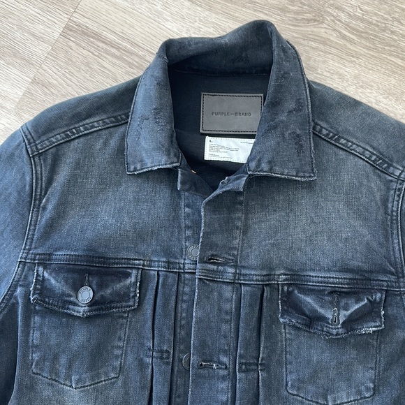 PURPLE BRAND LABEL size L denim jacket - Picture 3 of 4